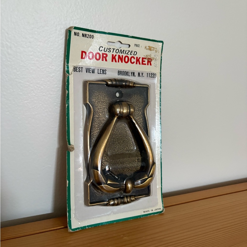 Vintage Brass Door Knocker - NEW - Best View Lens